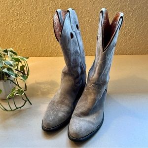 Men’s Wolverine Gray Suede Cowboy Boots - Size 10 2E